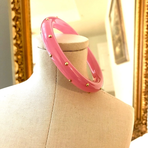 Vintage Pink Lucite KENNETH LANE Bangle Bracelet - Picture 14 of 15